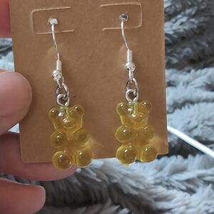 Yellow Gummy Bear Earrings